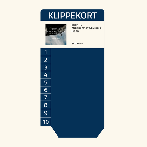 Klippekort (10x) - Drop-in åndedrætstræning og isbad - Sydhavn